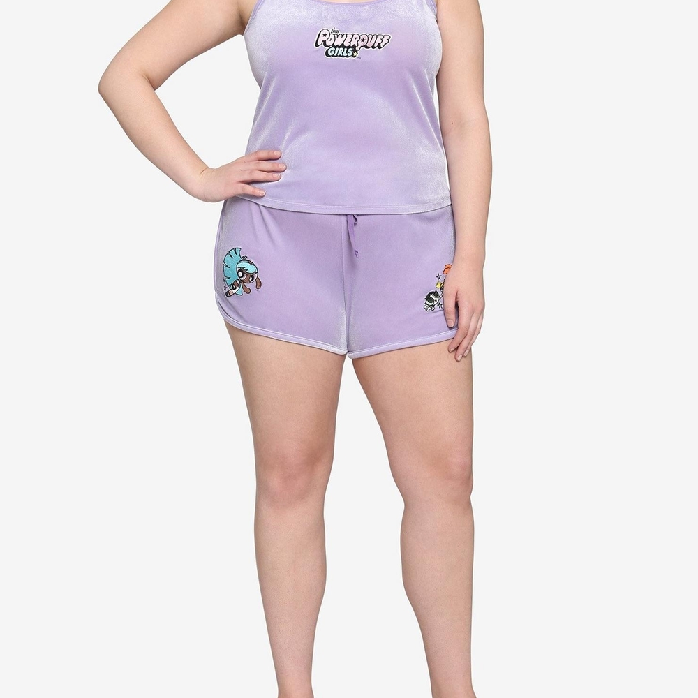 Hot Topic Powerpuff Girls Lavender Velour Lounge Set- 3x/4x- READ DESCRIPTION